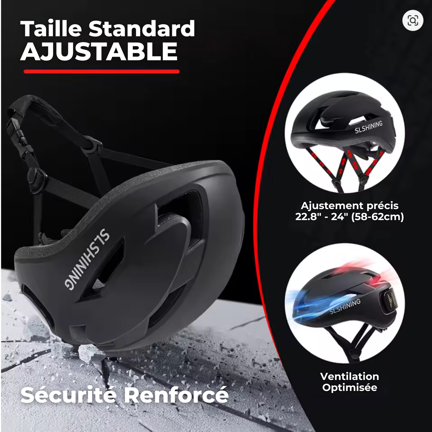 Casque LED Brighteez™ | Votre Sécurité, Messages Personnalisés & Haute Visibilité