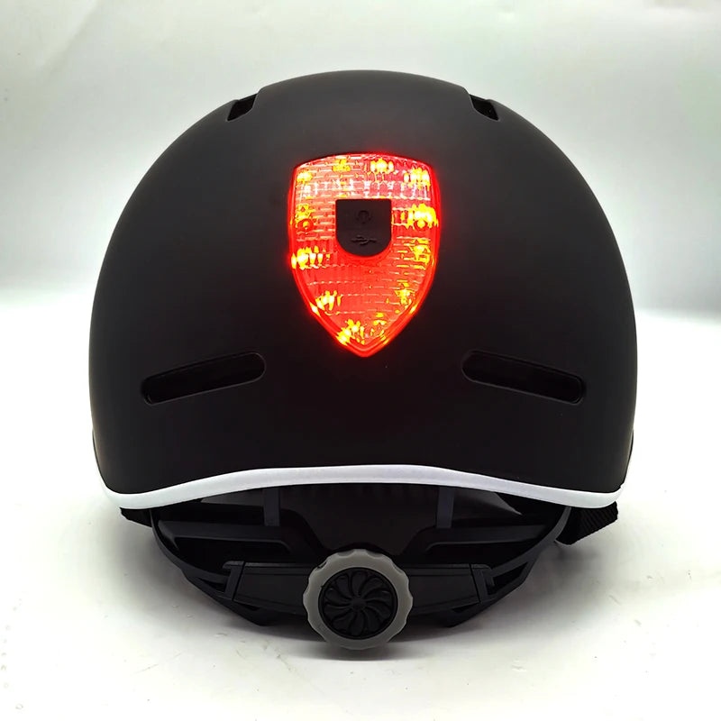 Cycling Smart Tail Light Bike Adult Helmet Electric Bicycle MTB Road Scooter For Sport Urban Helmet Men Women USB charging