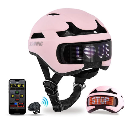 Casque LED Brighteez™ | Votre Sécurité, Messages Personnalisés & Haute Visibilité