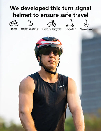 Horntour Bicycle Helmet Ride LED Lights Racing Road Bike Helmet Men and Women Outdoor Sports Pro Cycling Bicicleta Safety Cap ﻿