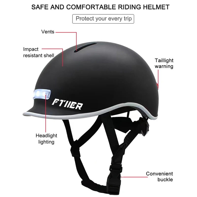 Cycling Smart Tail Light Bike Adult Helmet Electric Bicycle MTB Road Scooter For Sport Urban Helmet Men Women USB charging