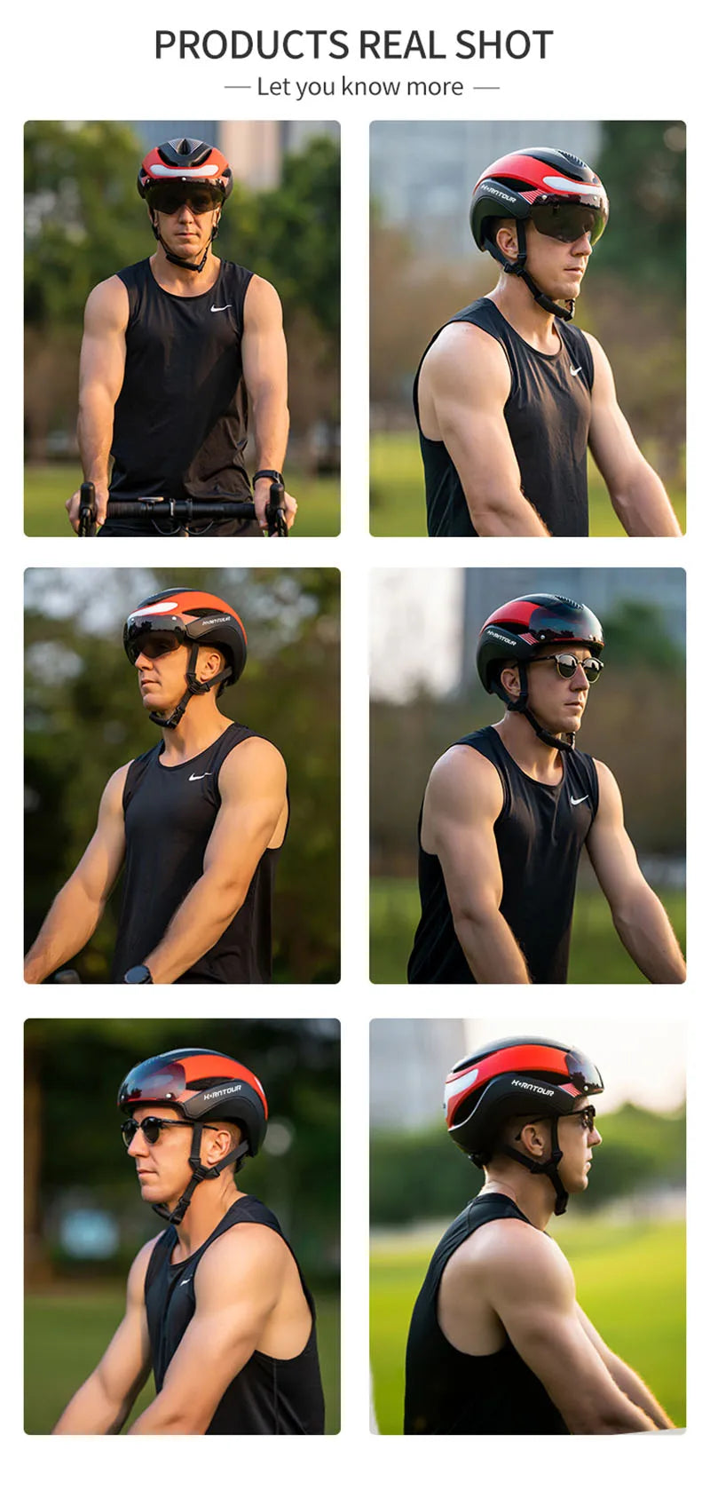 Horntour Bicycle Helmet Ride LED Lights Racing Road Bike Helmet Men and Women Outdoor Sports Pro Cycling Bicicleta Safety Cap ﻿